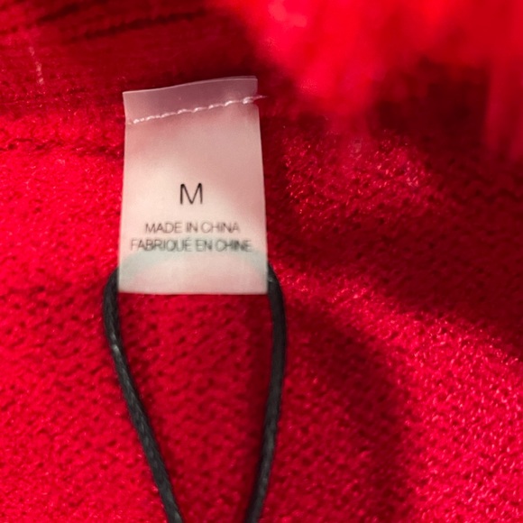 NWT Tahari Button-Down Red Cardigan w/ Faux Fur Trim – Cozy Chic - Picture 6 of 10